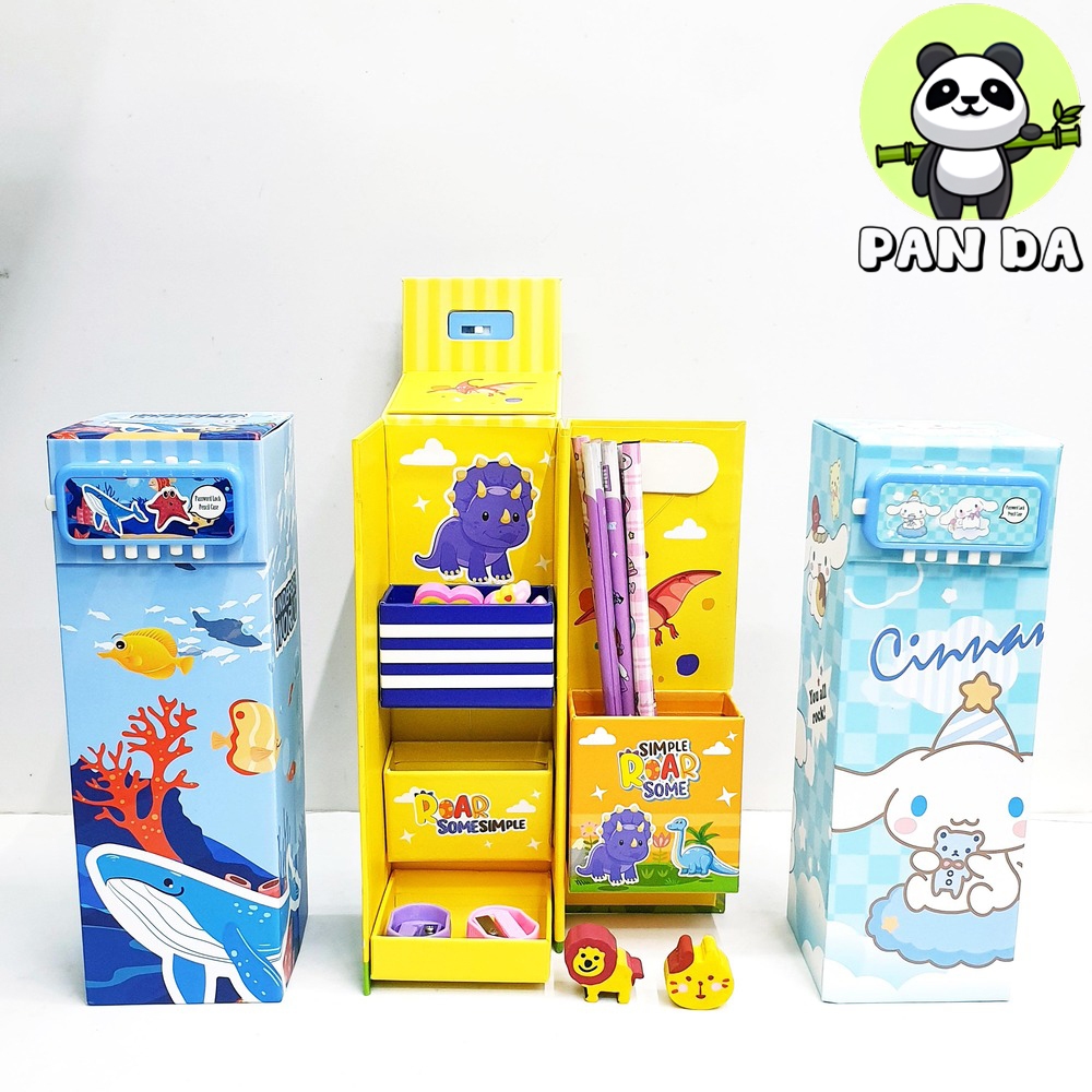 

KOTAK PENSIL 135 TEMPAT PENYIMPANAN ALAT TULIS PULPEN ATK LIPAT PASSWORD LOCK PENCIL CASE