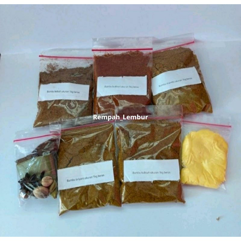 

Paket Hemat Bumbu Kebuli Untuk 1 Kg Beras Lezat dan Wangi