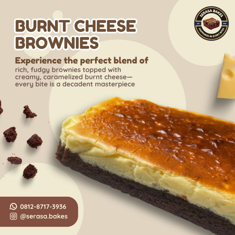 

Burnt Cheesecake Brownies