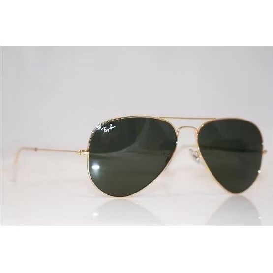 Kacamata Rayban Aviator RB3026 gold black Original 100%