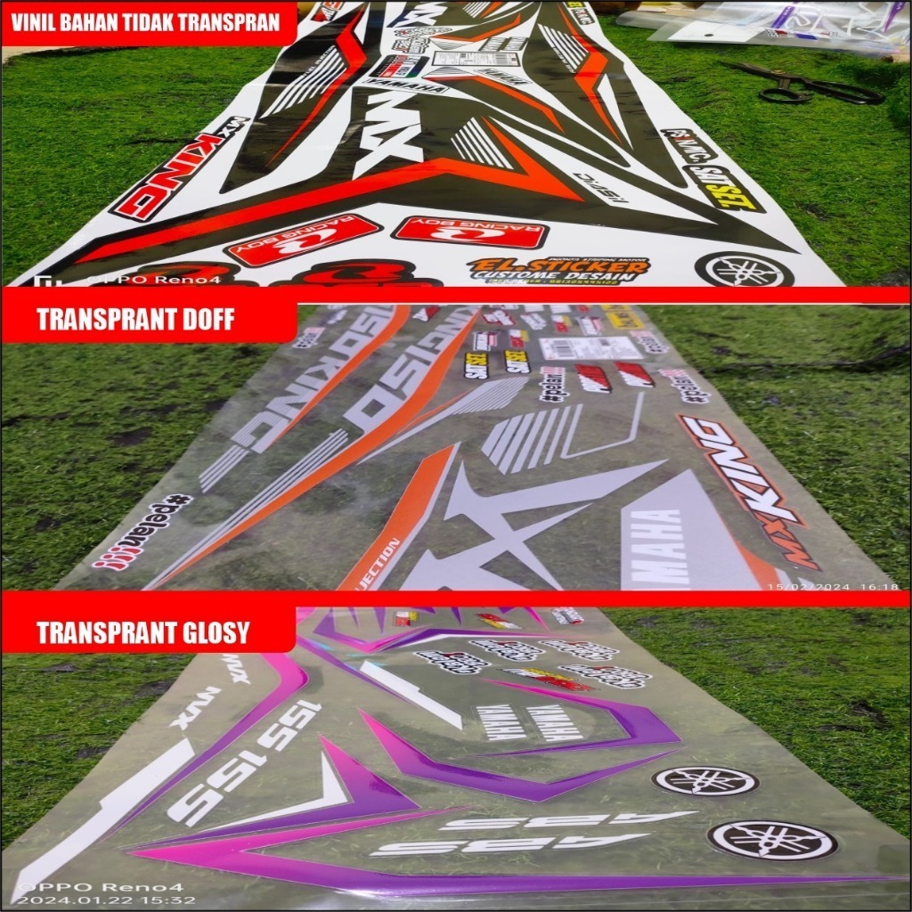 striping mx new 135 transparan new jupiter mx njmx  racing minimalis merah hijau biru hitam njmx-5