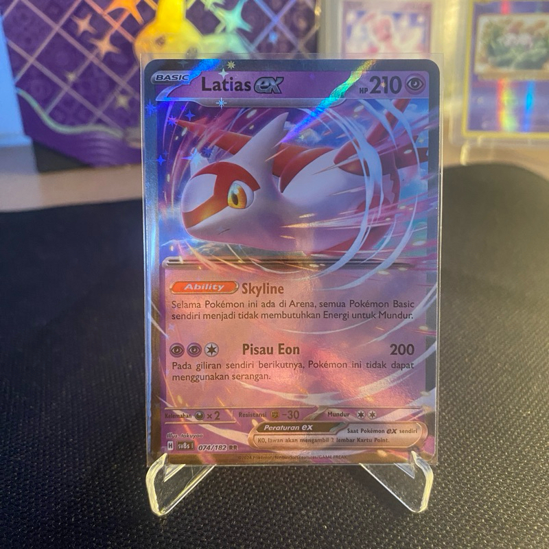 Latias EX RR 074/182 TCG Pokemon Kilat Rasi