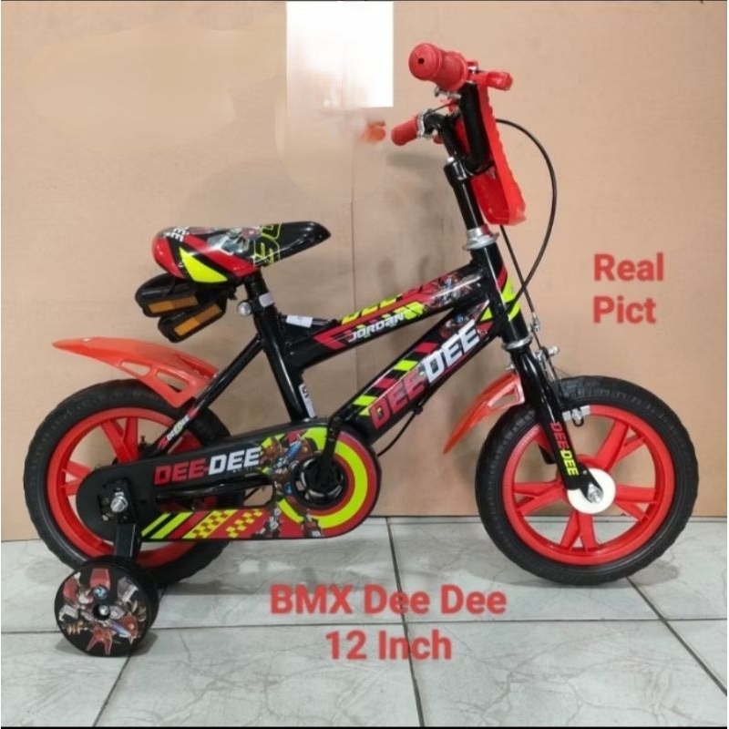 Sepeda BMX 12 anak laki ban mati/busa dee dee