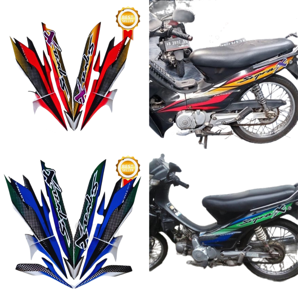 Striping Stiker Honda Supra X 2002 List Body Standart Motor Honda Supra X 2002 Terbaik