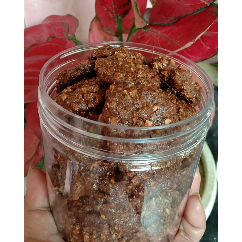 

nougat kacang coklat cookies