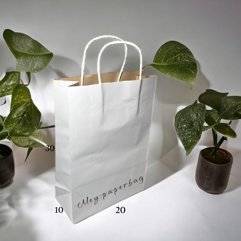 

Paper Bag Putih 20x30 Tali Kertas