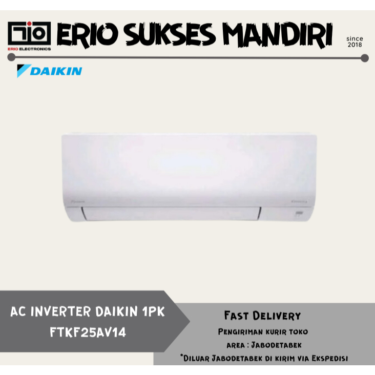 DAIKIN FTKF25AV14 AC Split EVO Inverter 1PK - MALAYSIA