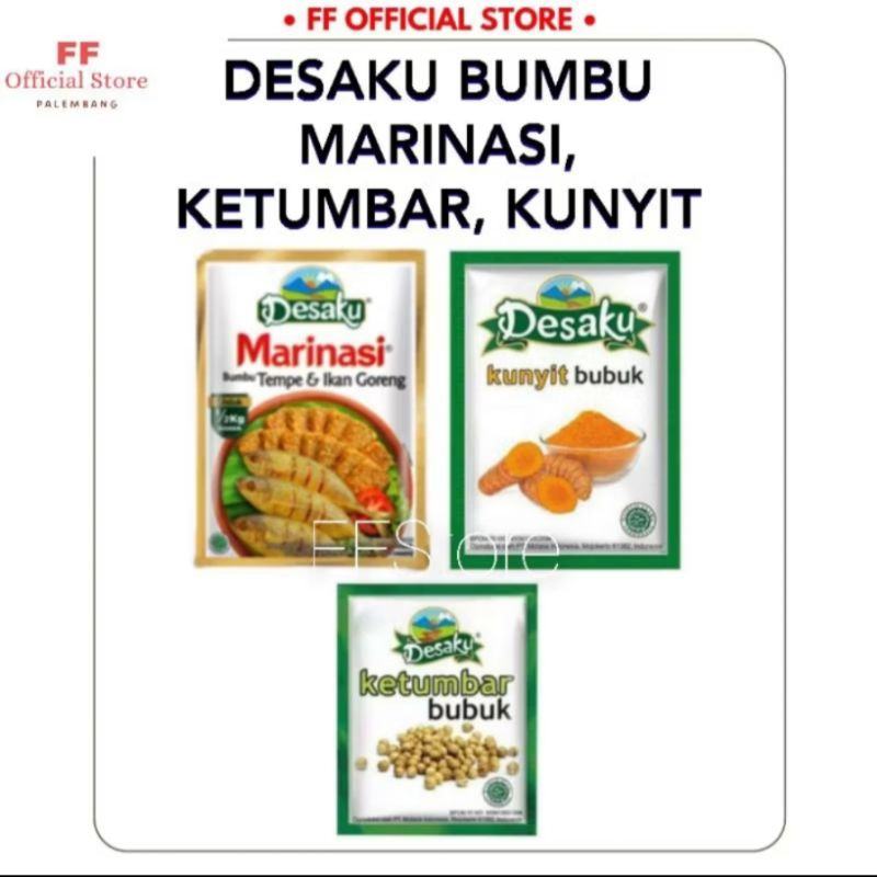 

(WH) DESAKU Kunyit Bubuk, Marinasi, Ketumbar 1 Pcs