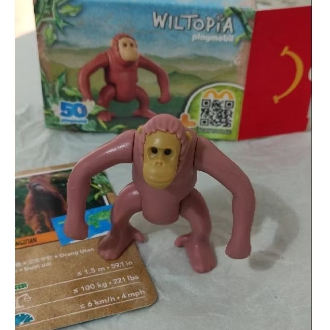 Mainan McD / WILTOPIA ORANGUTAN / PLAYMOBIL