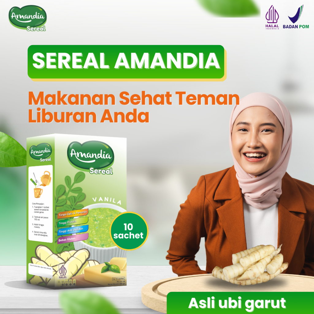 

Makanan Sehat Praktis Dalam Penyajian Sereal Amandia Cocok Untuk Jadi Teman Liburanmu Sudah HALAL & BPOM Indonesia Pastinya Aman Untuk Penderita Diabetes