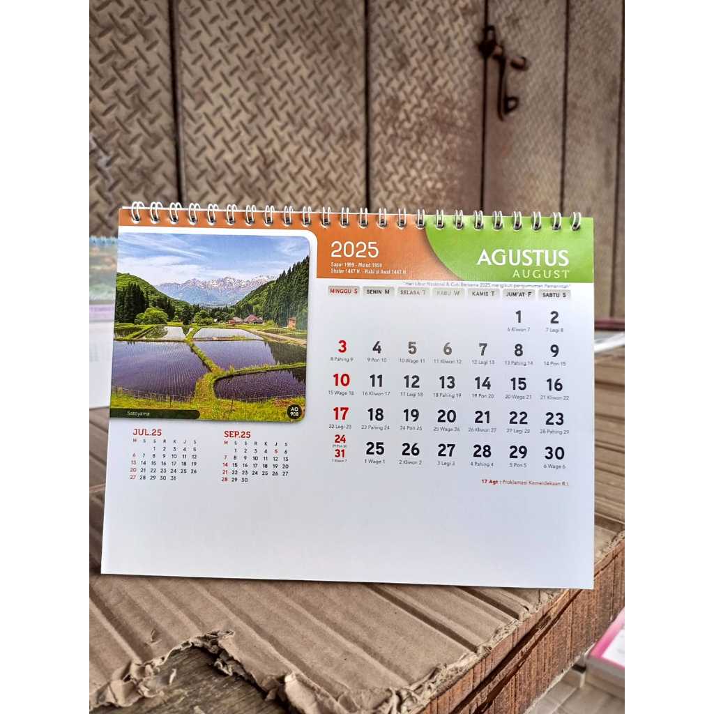

KALENDER MEJA 2025 / Kalender 2025 / Kalender Meja / Kalender Duduk Bulanan / Harga Grosir