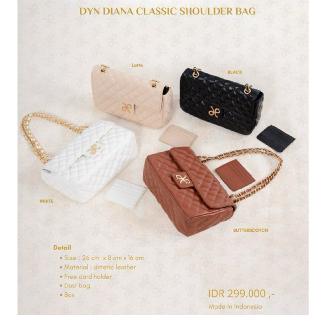 DYN Diana Classic Shoulder Bag by DYN Signature