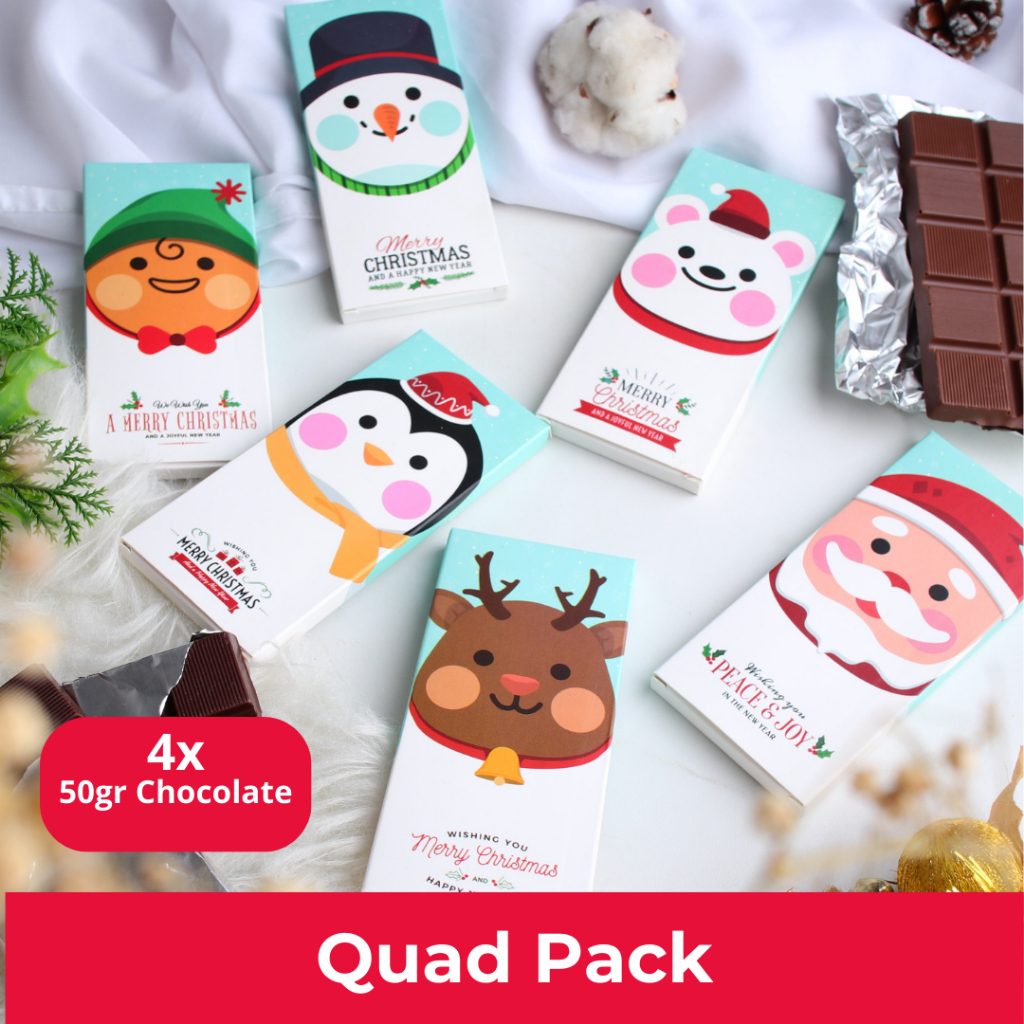 

XOXO Chocolate | Special Christmas Bundling Edition | 4 Choco BAR