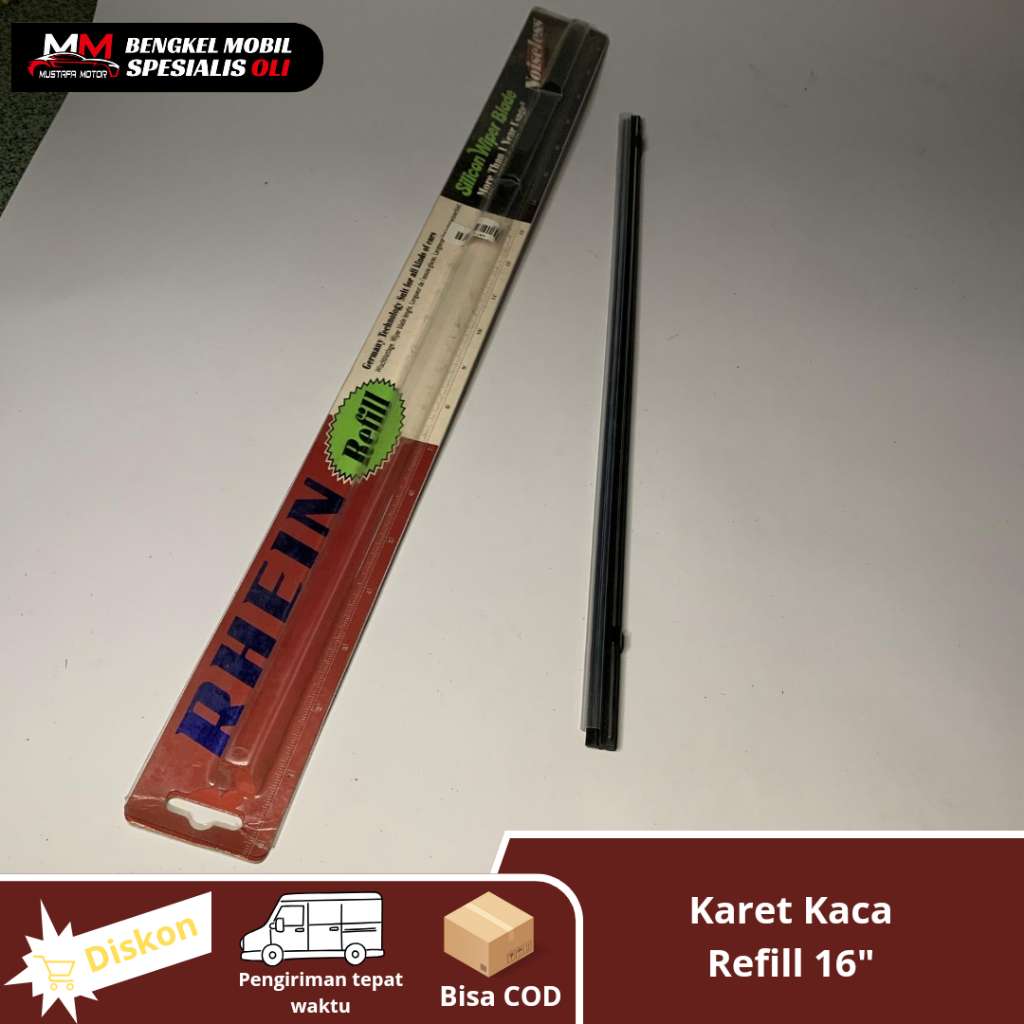 REFILL KARET WIPER UNIVERSAL UKURAN 16" RHEIN ORIGINAL