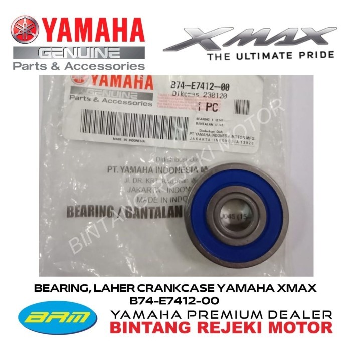 YAMAHA BEARING, LAHER CRANKCASE YAMAHA XMAX B74-E7412-00