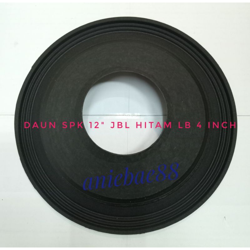 Daun speaker 12 inch JBL Hitam Lubang coil 4inch