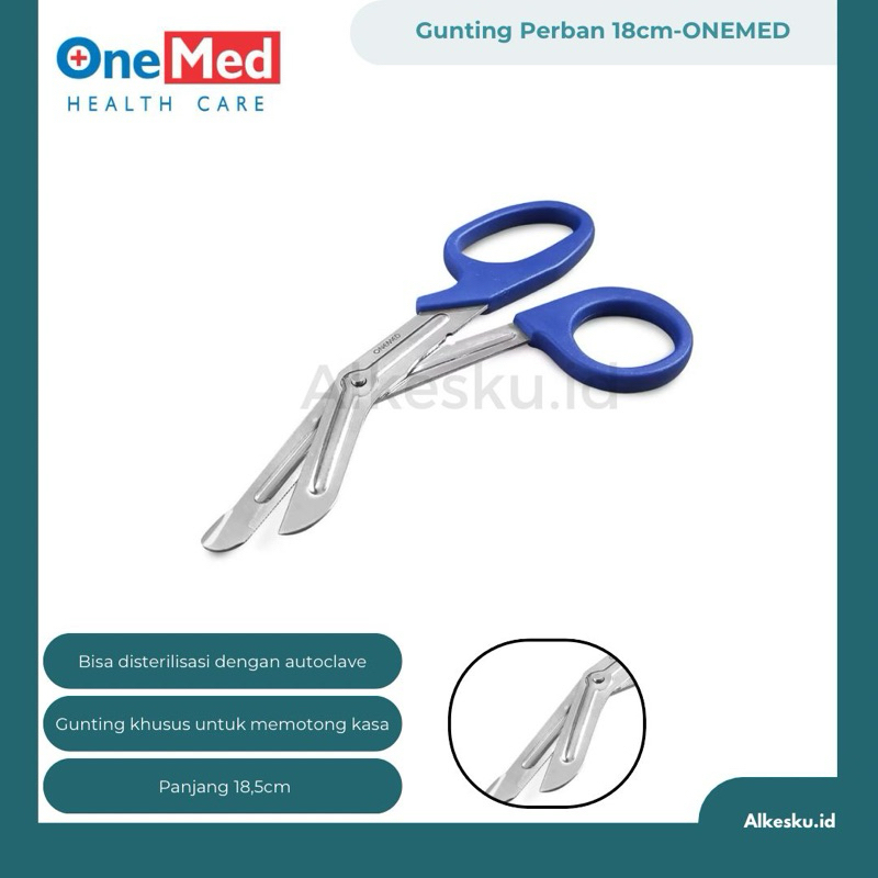 ALKESKU | ONEMED - Gunting Perban 18cm
