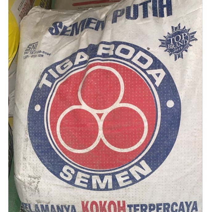 Semen Putih 3 Roda Kokoh Terpercaya 1 Kg