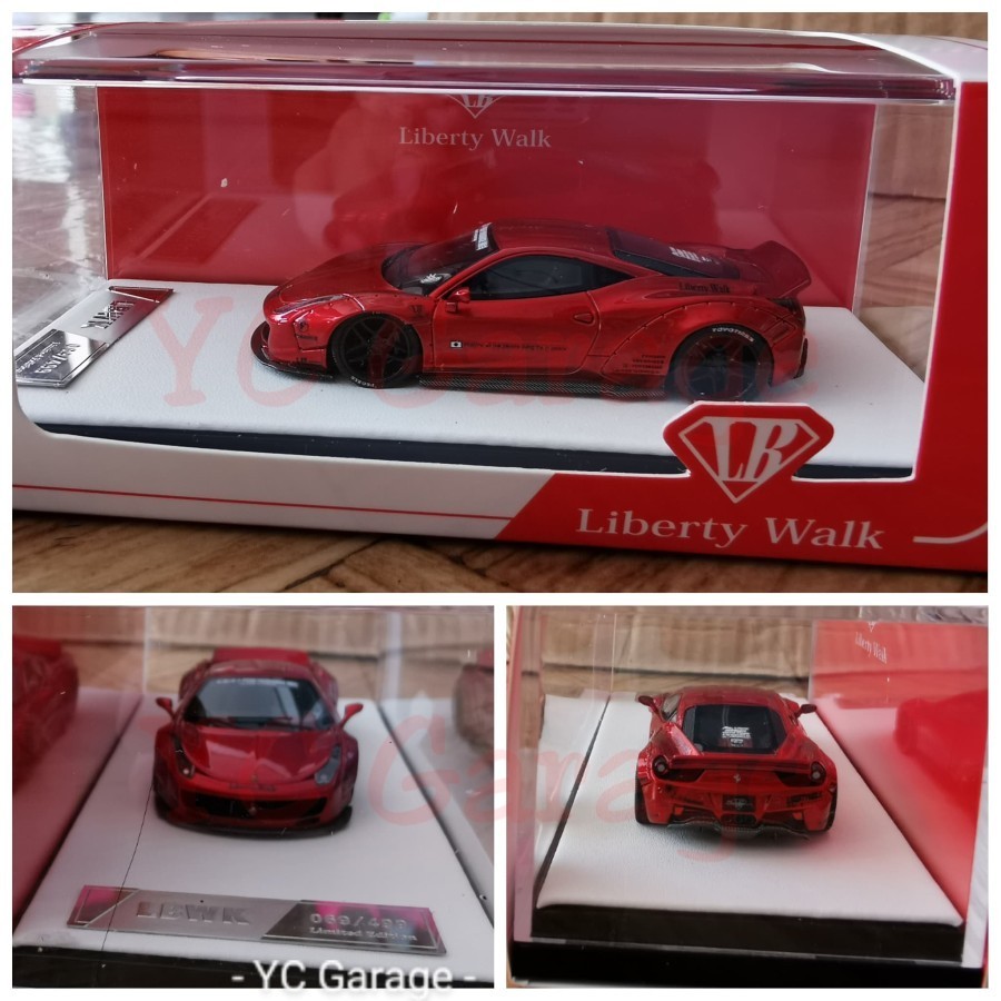 1/64 LB Work Ferrari 458 Chrome Red