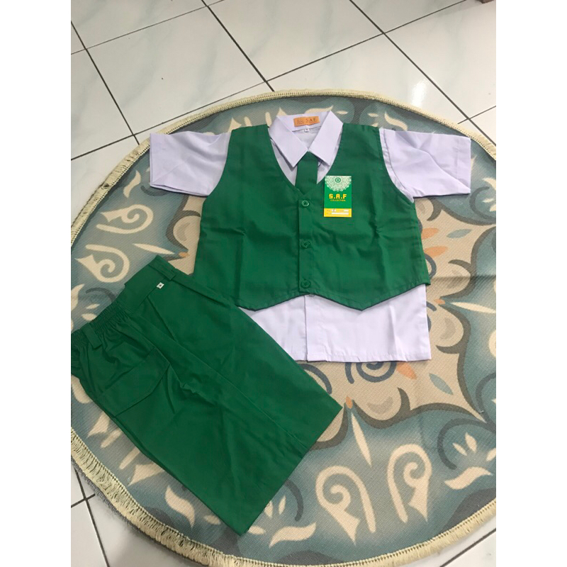 Seragam TK PGRI seragam sekolah laki laki warna hijau