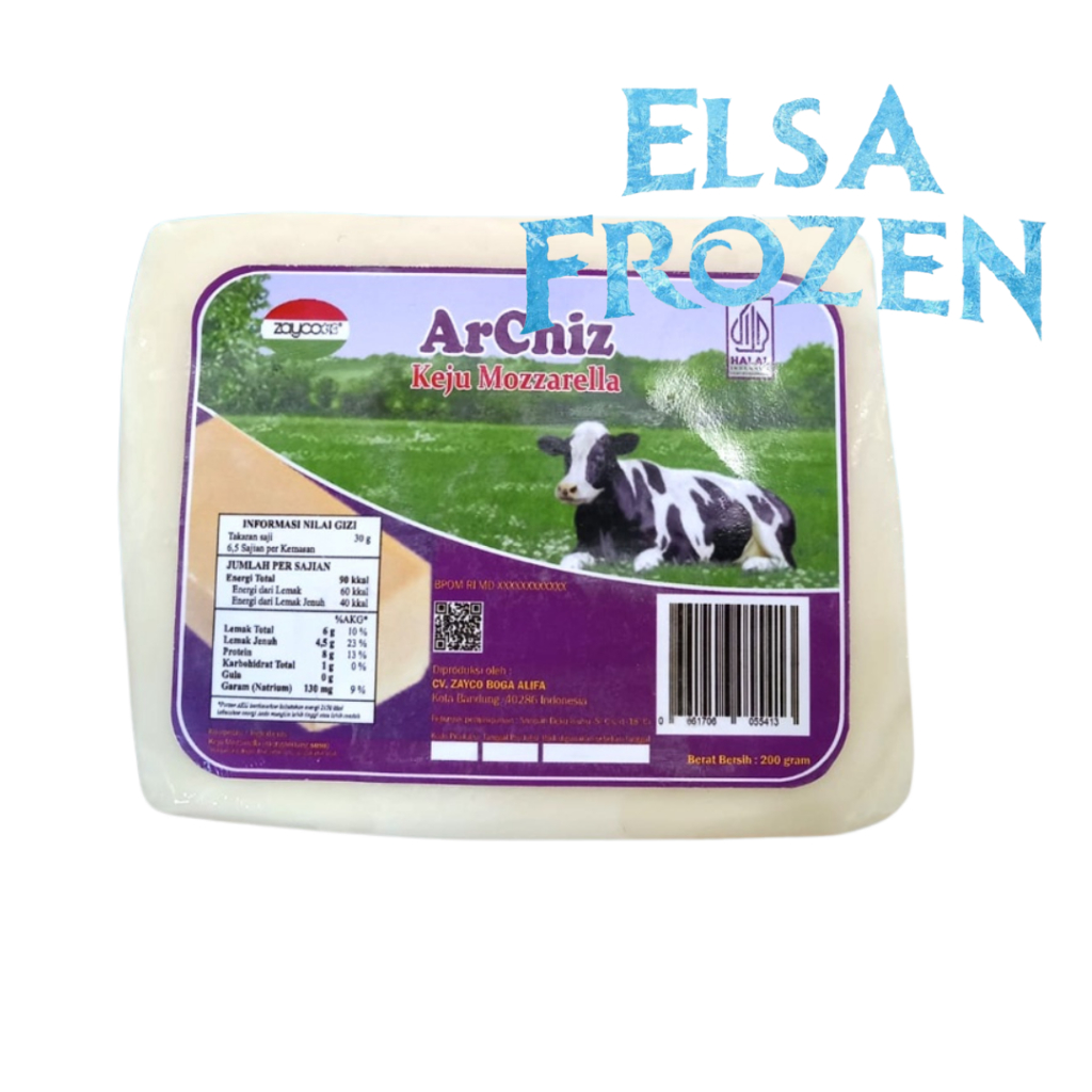 

ARCHIZ KEJU MOZZARELLA 200GR/MOZARELA CHEESE