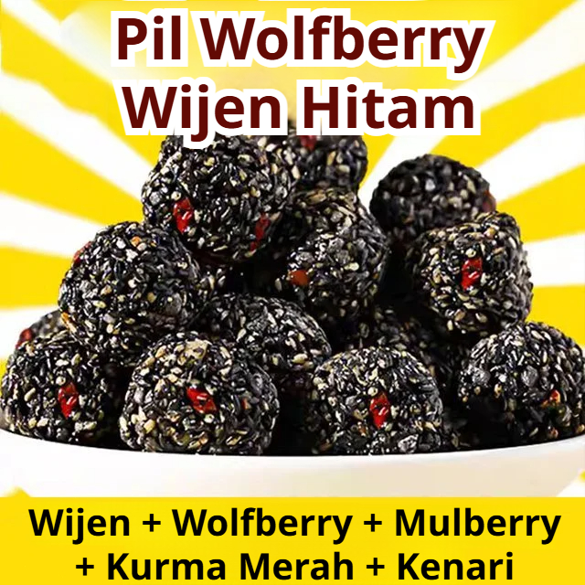 

❤Pil Wolfberry Wijen Hitam 40 bungkus [sekitar 250g]/tas/Pil Kurma Merah, Kacang Kenari Mulberry, Wolfberry, Pil Wijen Hitam/Red Date Pills Walnut Mulberry Wolfberry Black Sesame Pills