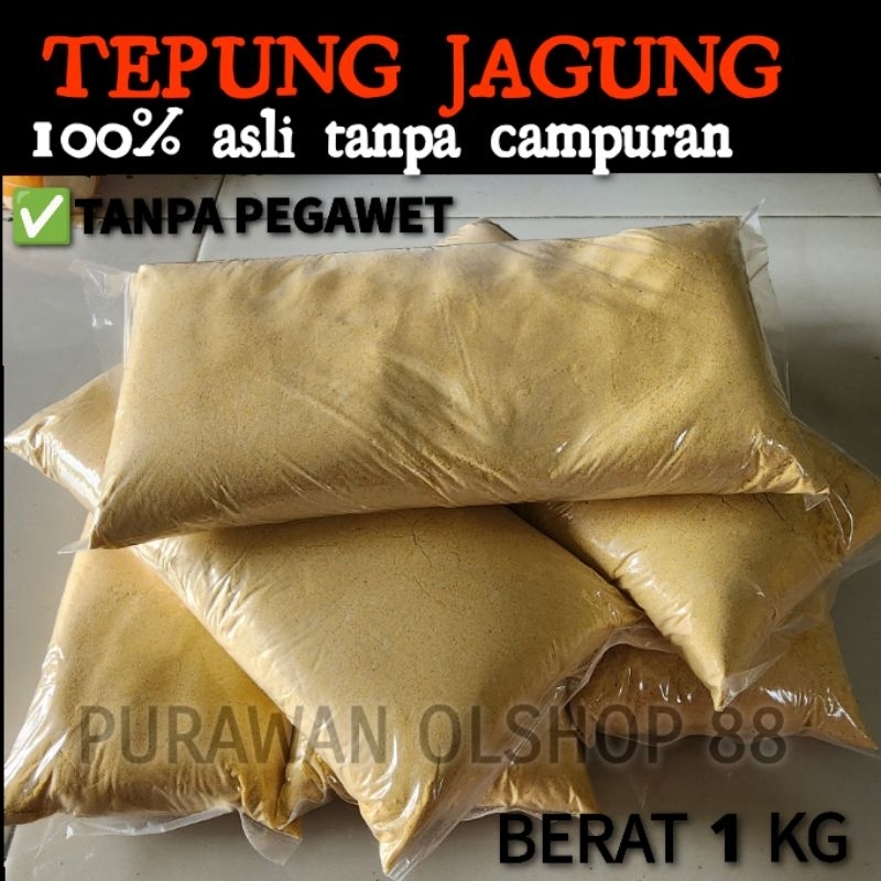 

TEPUNG JAGUNG corn flour (bukan maizena) 1kg super halus