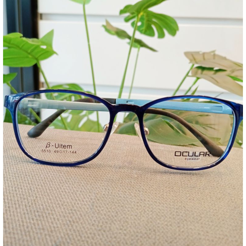 Optik Ketabang Kacamata Pria Premium Frame Ocular design by Italy  Eyewear (Bisa ganti lensa normal 