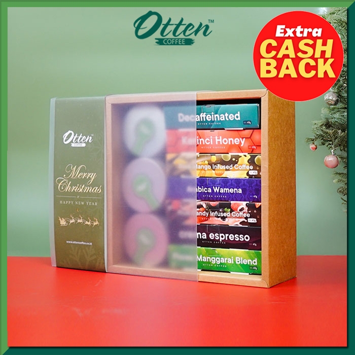 

Hampers Gift Box Christmas and New Year Kopi Kapsul dan Teh - Bingkisan Hadiah Souvenir Kado Otten Coffee