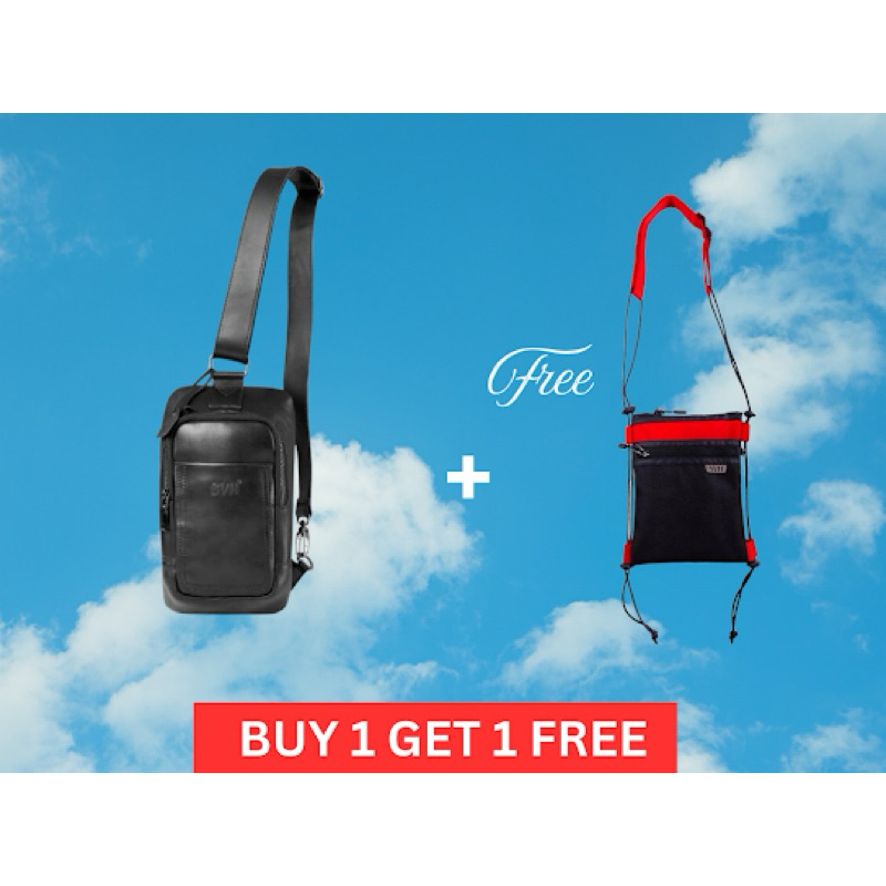 SVH | Carter Leather Sling Chest Bag in Espresso | Sling Bag Pria | Sling Bag Espresso | Sling Bag A