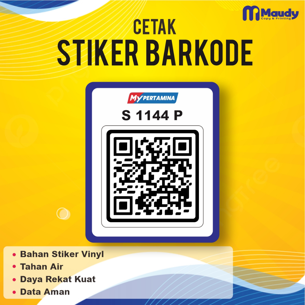 

Stiker my pertamina / Stiker Barkode my pertamina / Stiker barkode / Stiker tengki