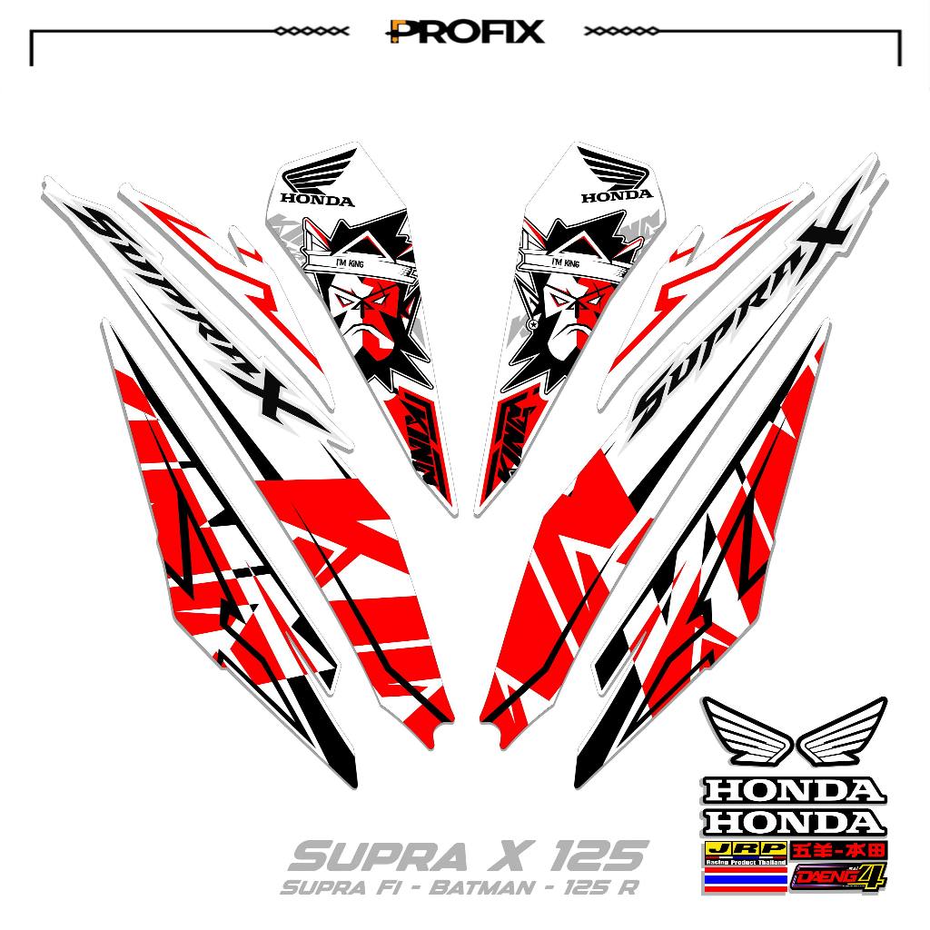 STRIPING SUPRA X 125 R MOTIF 27 STIKER DECAL SUPRA X 125 R-SUPRA FI BATMAN-125R