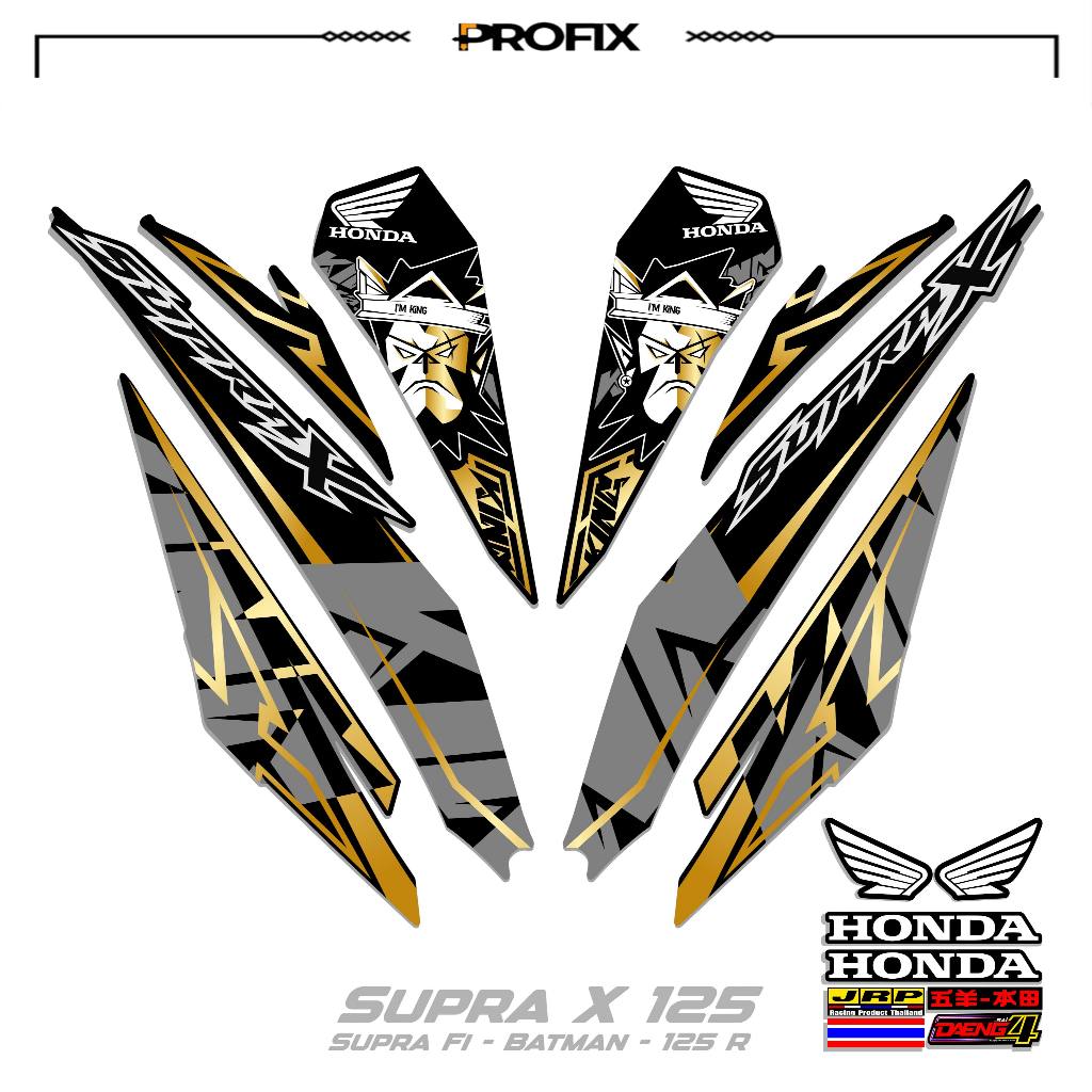STRIPING SUPRA X 125 R MOTIF 30 STIKER DECAL SUPRA X 125 R-SUPRA FI BATMAN-125R