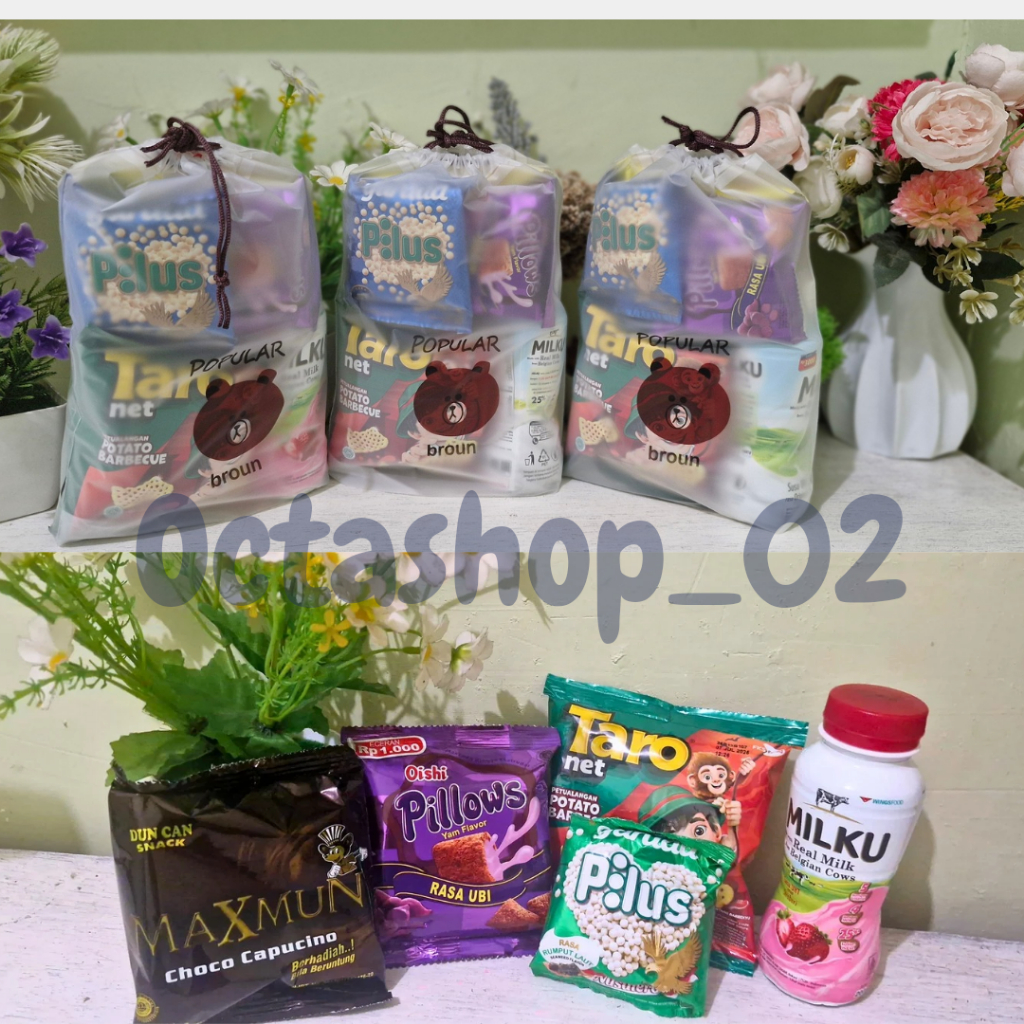 

BUY 30 FREE 1 Paket Snack ulang tahun anak kemasan pouch/Hampers Ulang tahun anak