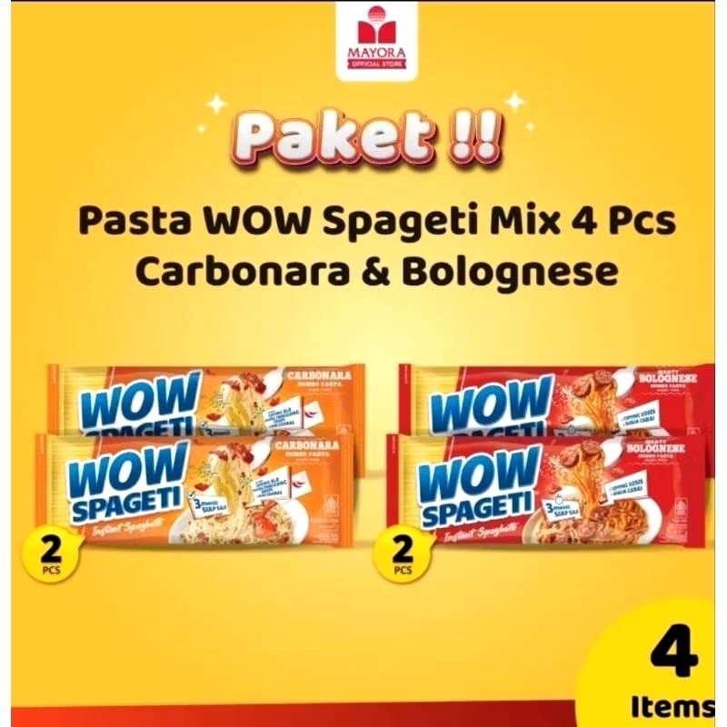 

4pcs paket Wow spaghetti pck 84/88gr.