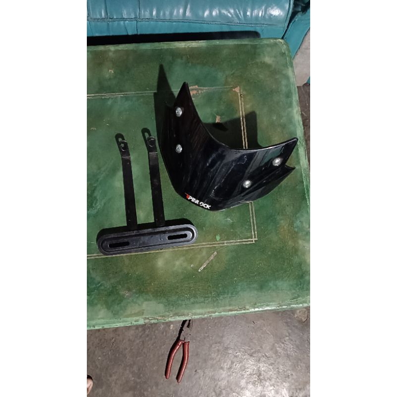 VISOR WHINSHIELD BYSON KARBU SET PLAT NOMOR DEPAN