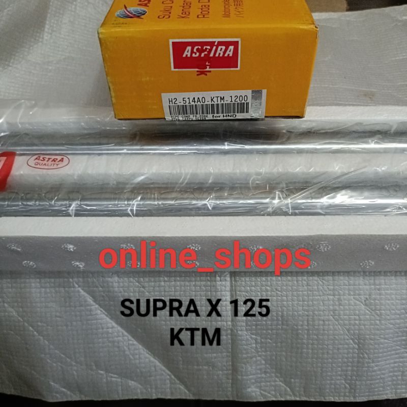 As sok depan pipa garpu depan as shock supra x 125 KTM ASPIRA