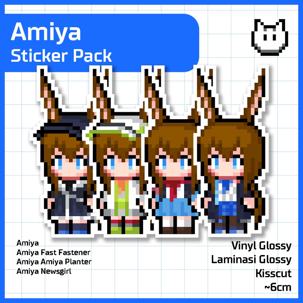 Amiya Sticker Pack - Amiya - Arknights - kisscut sticker