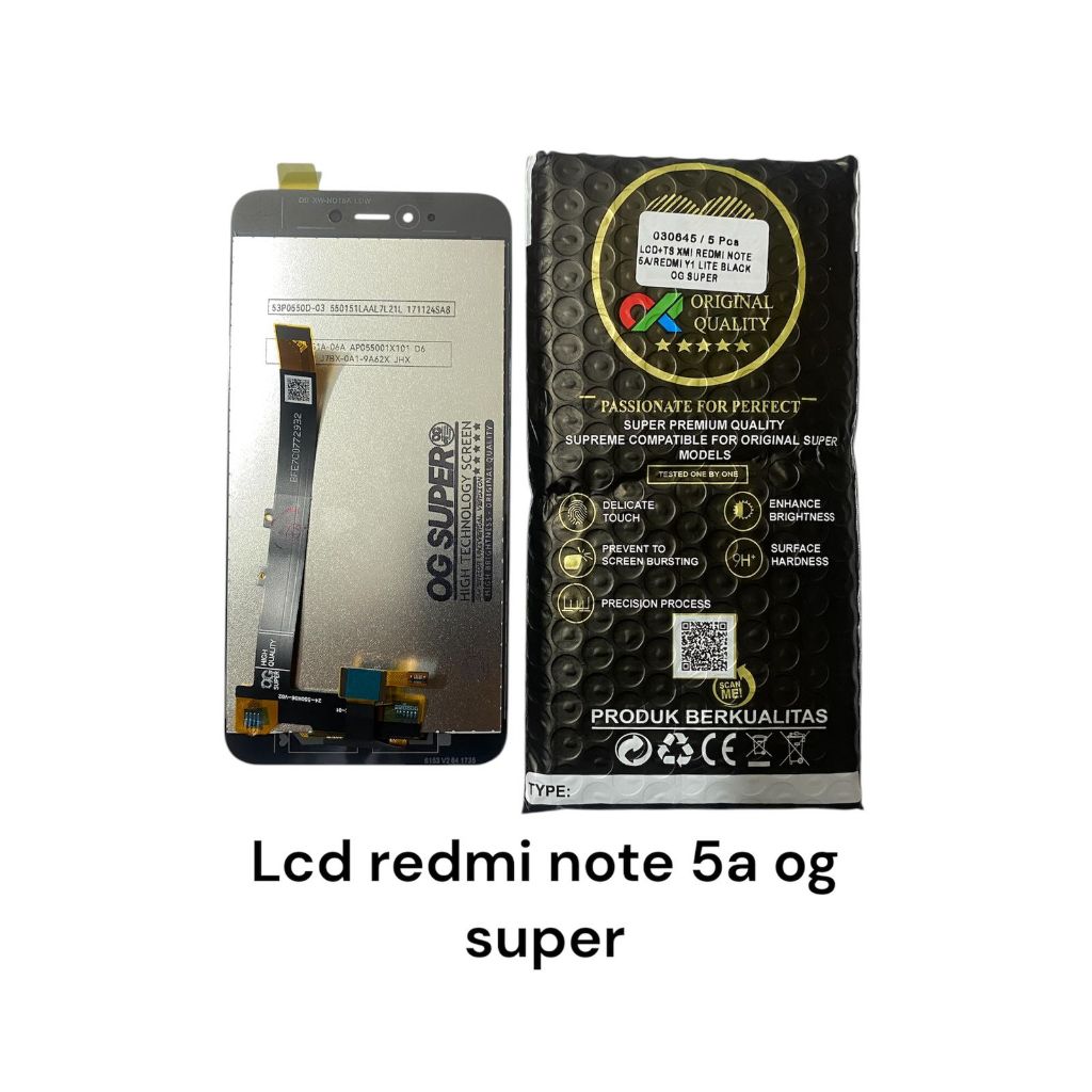 LCD XIAOMI REDMI NOTE 5A 5 A - LCD TOUCHSCREEN REDMI NOTE 5A PRIME DIGITIZER COMPLETE ORIGINAL