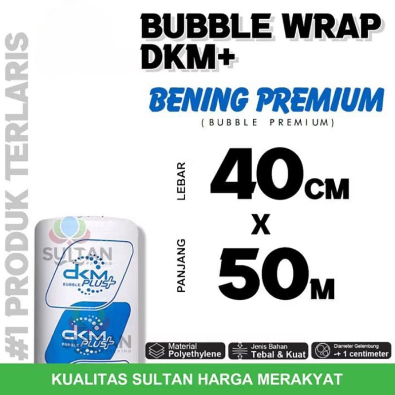 

plastik Bubble wrabb 40cmx50m, BENING BIRU PREMIUM DKM PLUS BUBBLE WRABB TERMURAH/ROLL