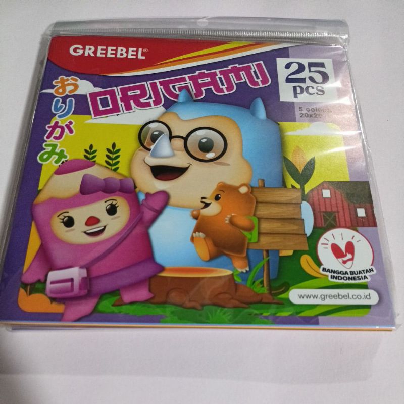 

Greebel Origami 20x20 isi 25Lembar