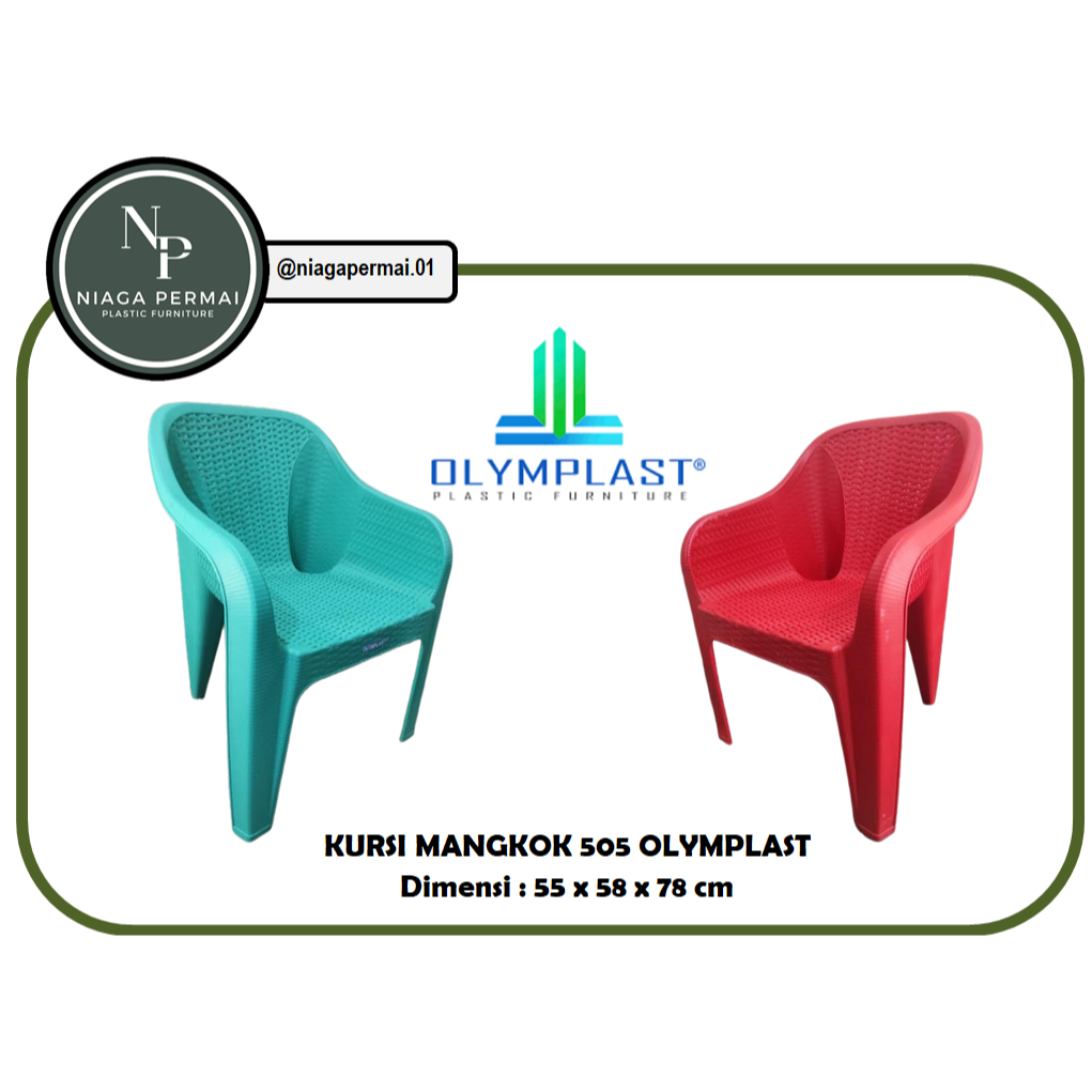 Kursi Mangkok Teras Rotan Olymplast (Kursi 505 Olymplast)