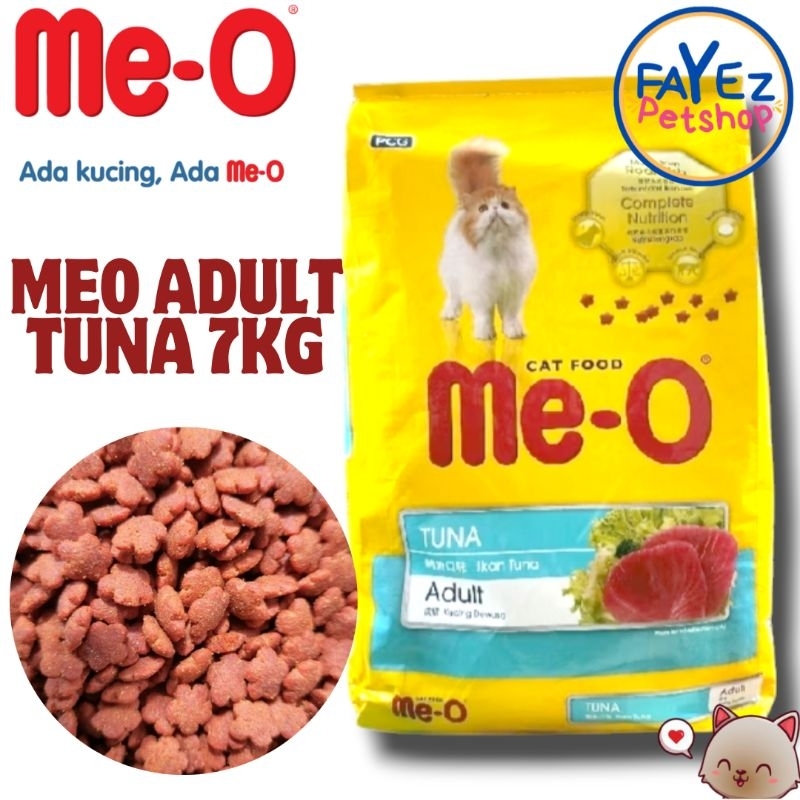 Meo tuna adult 7Kg karungan (makan kering ME-O untuk kucing usia diatas 1th)