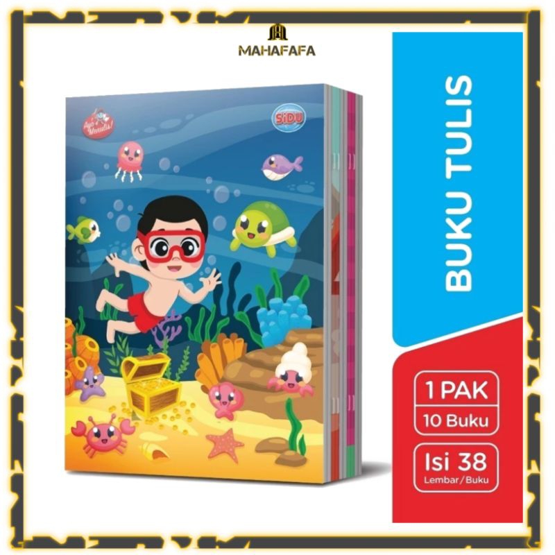

Rad Buku Tulis SIDU Isi 38 Lembar [1 Pack = 10 Buku]