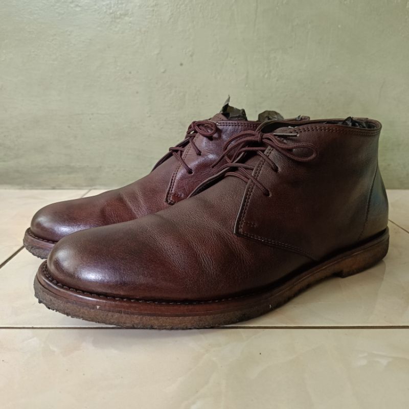 SEPATU ALLEN EDMONDS MIDDLE BOOTS TAPAK KARET MENTAH