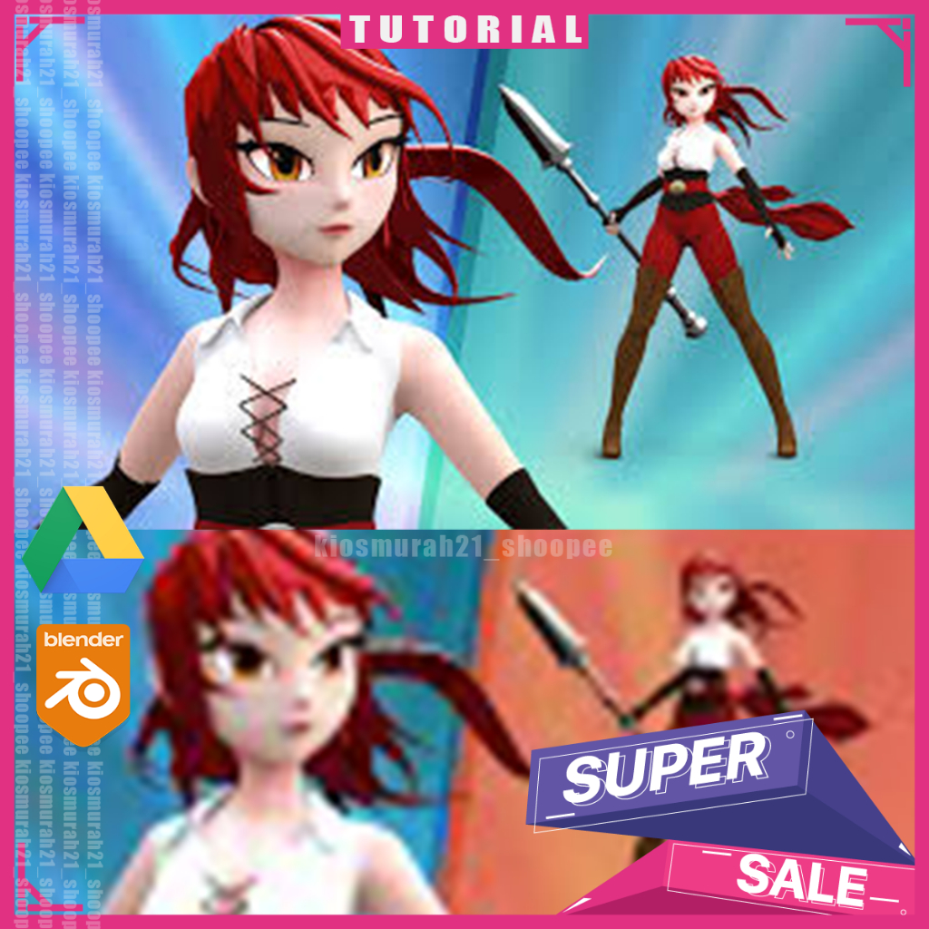 Blender 3D - Blender Anime Character 3D Blender Tutorial