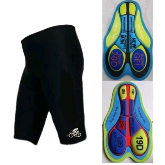 celana sepeda pendek pading gel unisex pria wanita celana gowes balap roadbike pant