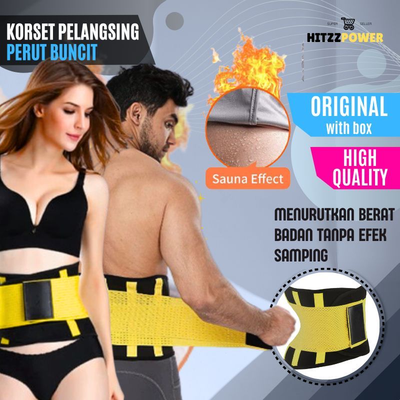 New KORSET HOT SHAPER PELANGSING PENGECIL PERUT BUNCIT IKAT PERUT PRIA WANITA OLAHRAGA PEMBAKAR