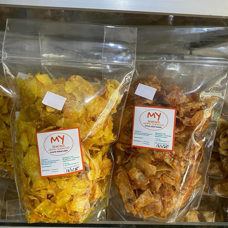 

Snack Keripik Singkong Kunyit Pedas Asin 250g