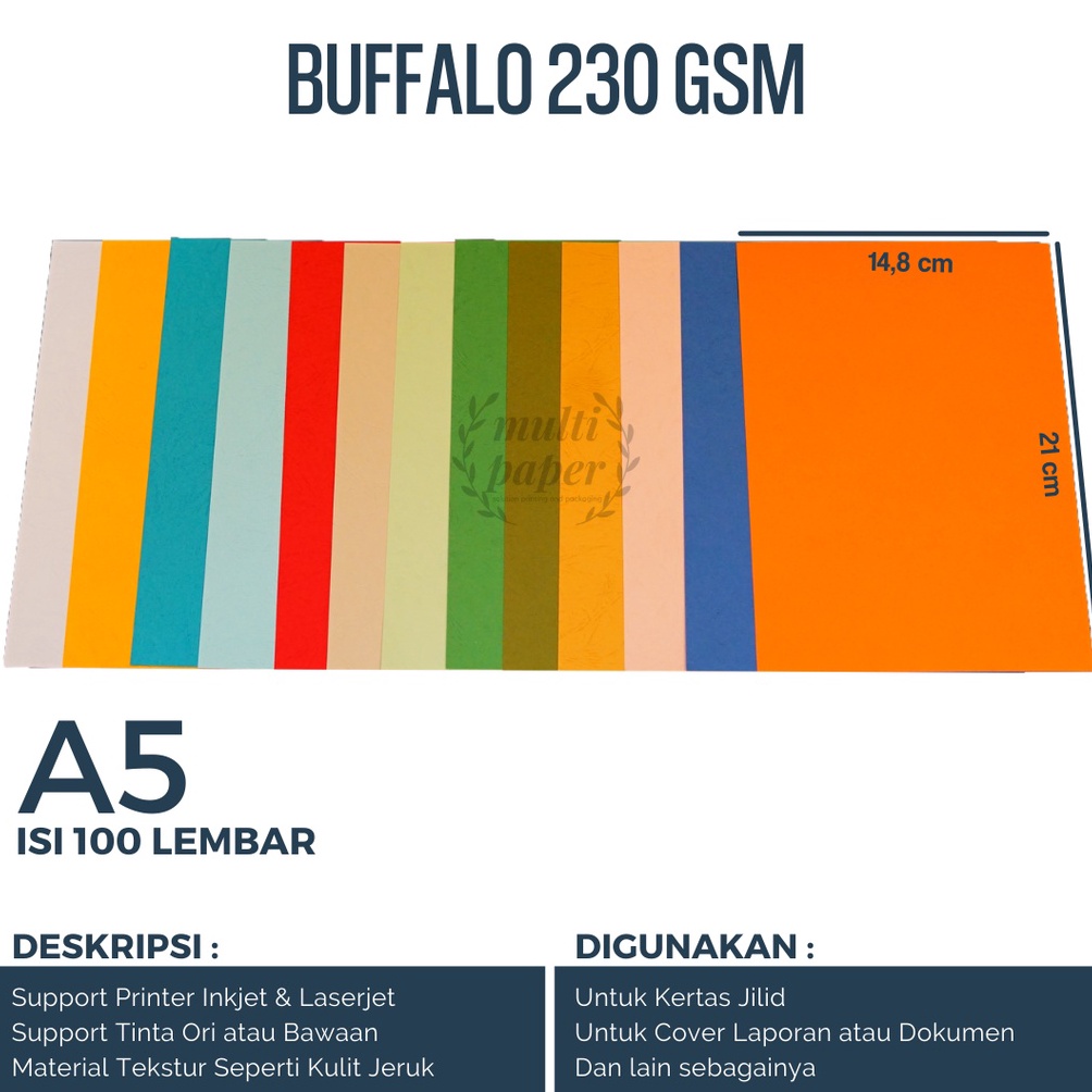 

lk Diskon Kertas Buffalo A5 isi 1 lembar Karton Buffalo A5 W53